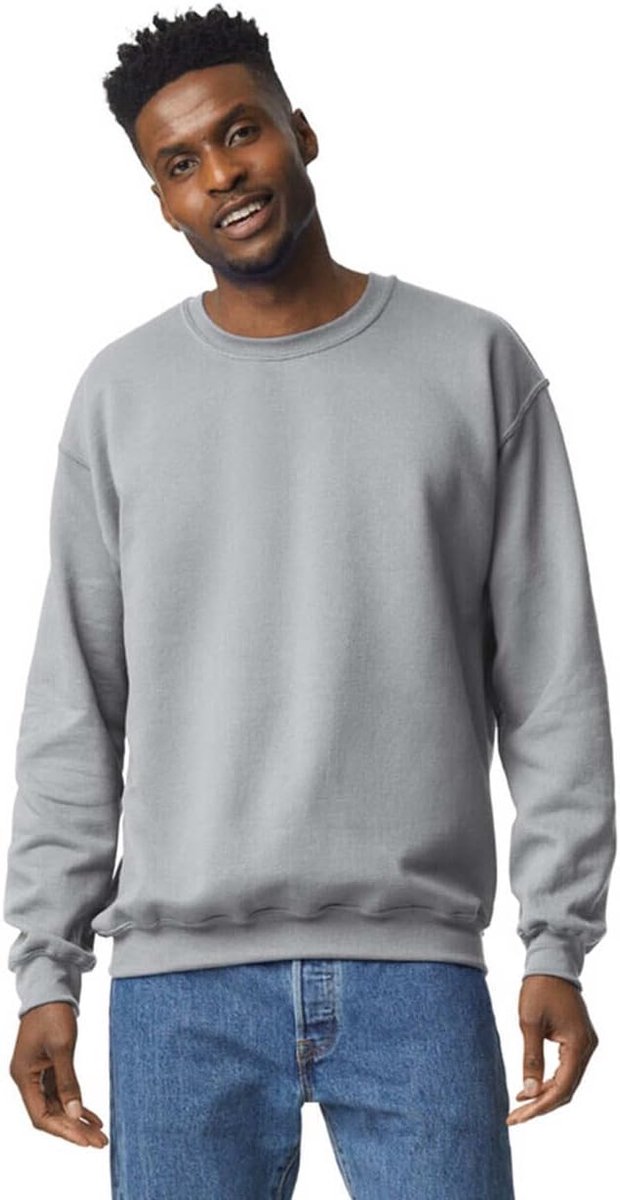 Heavy Blend Crewneck Sweatshirt voor heren, uniseks, katoen met ronde hals in vele kleuren, grote maten, S, M, L, XL, XXL, 4XL, 5XL