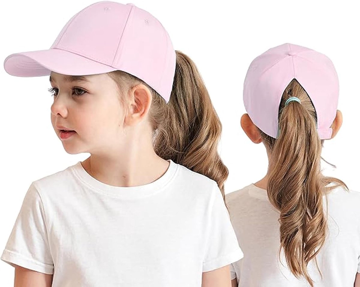Paardenstaart voor kinderen, 3-8 jaar, meisjes, jongens, golfvizier, basecap, hoed, zonneklep, hoed, uv-bescherming, zonnehoed, zomermuts, junior zomerhoed, tennispet, zonnehoed, vizier, UPF