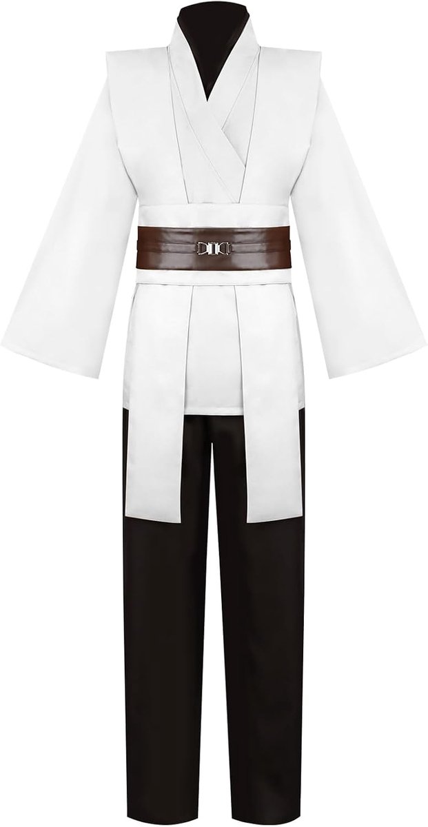Jedi-tuniek, kostuum met capuchon, ridder fantasie volledige set, Halloween of rollenspel voor volwassen mannen