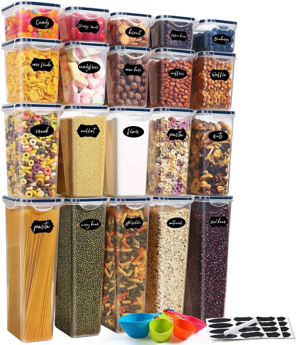 YASHE voorraadbussen - 20 stuks - vier maten - 23,15 L