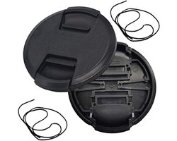 82mm Snap-On Lens Cap voor Sony FE 24-70mm f/2.8 GM, FE 16-35mm f/2.8 GM Sony Alpha A7R IV A7R III, Fire Rock Center Pinch Cap voor Nikkor 24-70mm f/2.8 Lens (voor Z9 Camera) -2 Packs