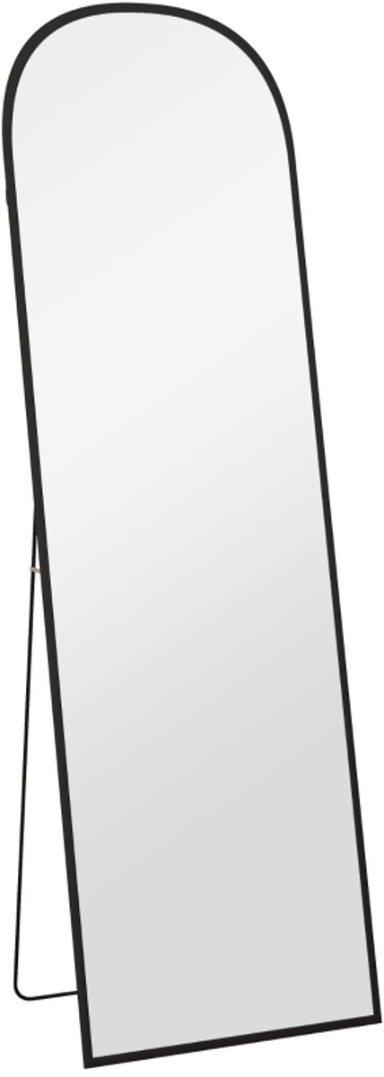 ZYLARO Passpiegels - Staande Spiegel - Grote Spiegel - Modern Design - 50 x 1,5 x 161,5 cm - Zwart