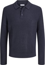 JACK & JONES - JJPANNEL KNIT LS POLO AW26 Heren Trui