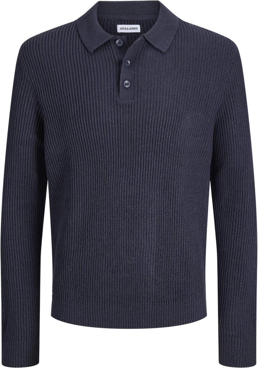 JACK & JONES - JJPANNEL KNIT LS POLO AW26 Heren Trui