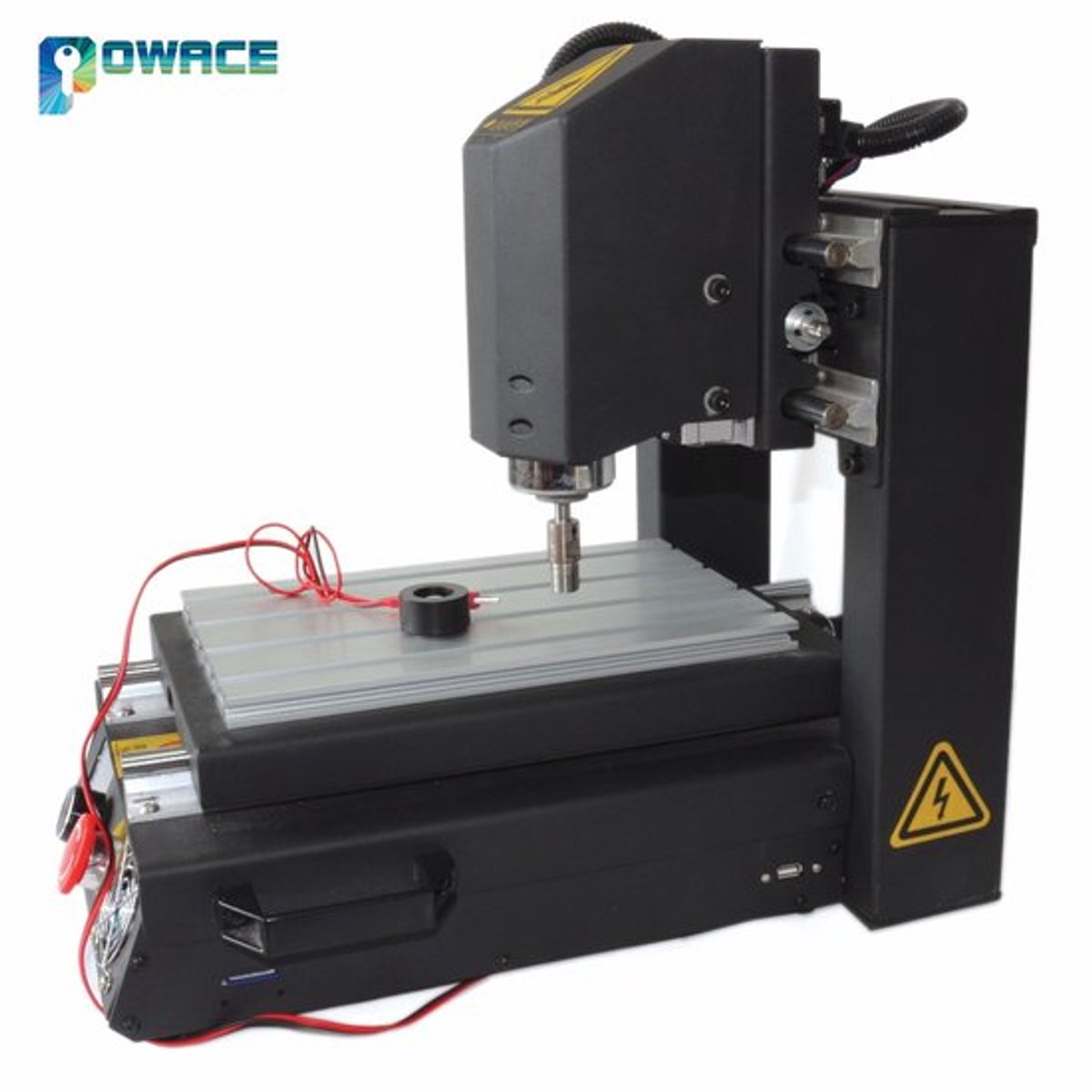 CNC Routerfreesmachine 220V 400W Spindelmotor - 3 Assen - 180x280 mm Graveeroppervlak - Stalen Frame - Voor Desktop Graveren