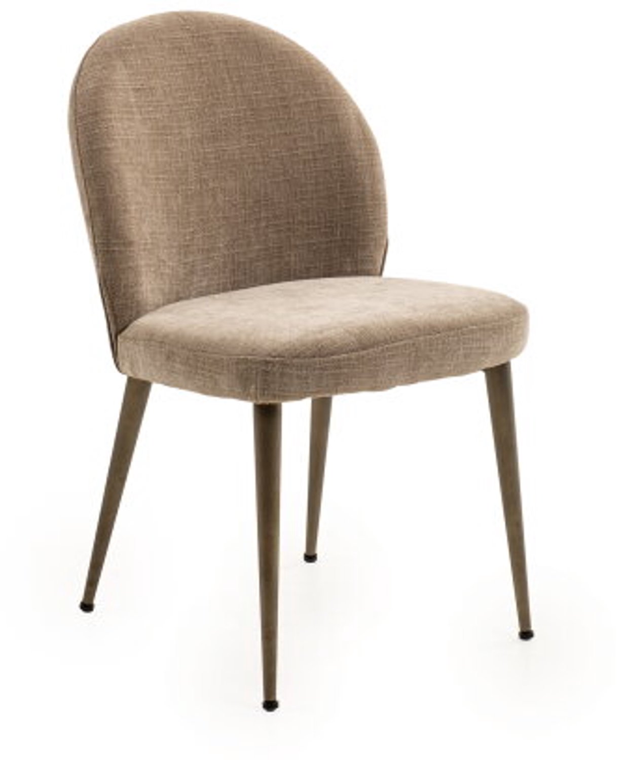 Moods Collection Eetkamerstoel Berlin Orion anodic bruin - Be cotton beige 170