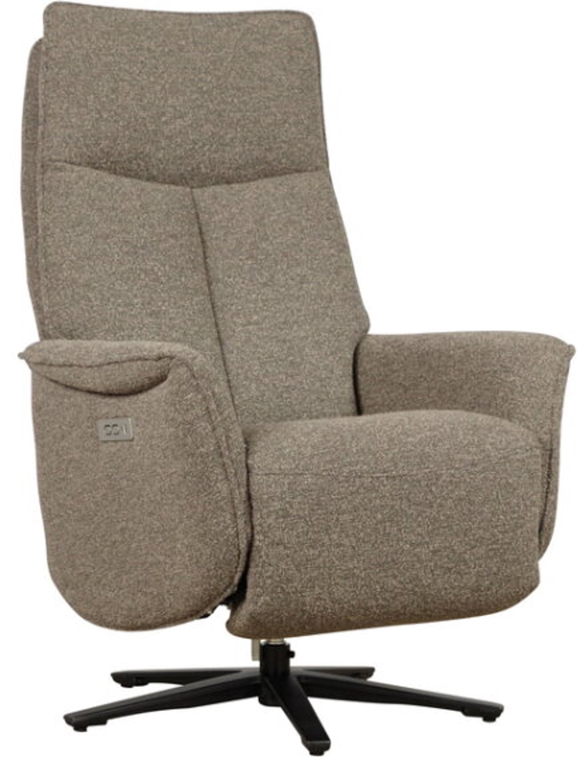 Meubelplaats Elektrische relaxfauteuil Tim - Lodge Sepia 176 - 2 motoren en accu Bruin