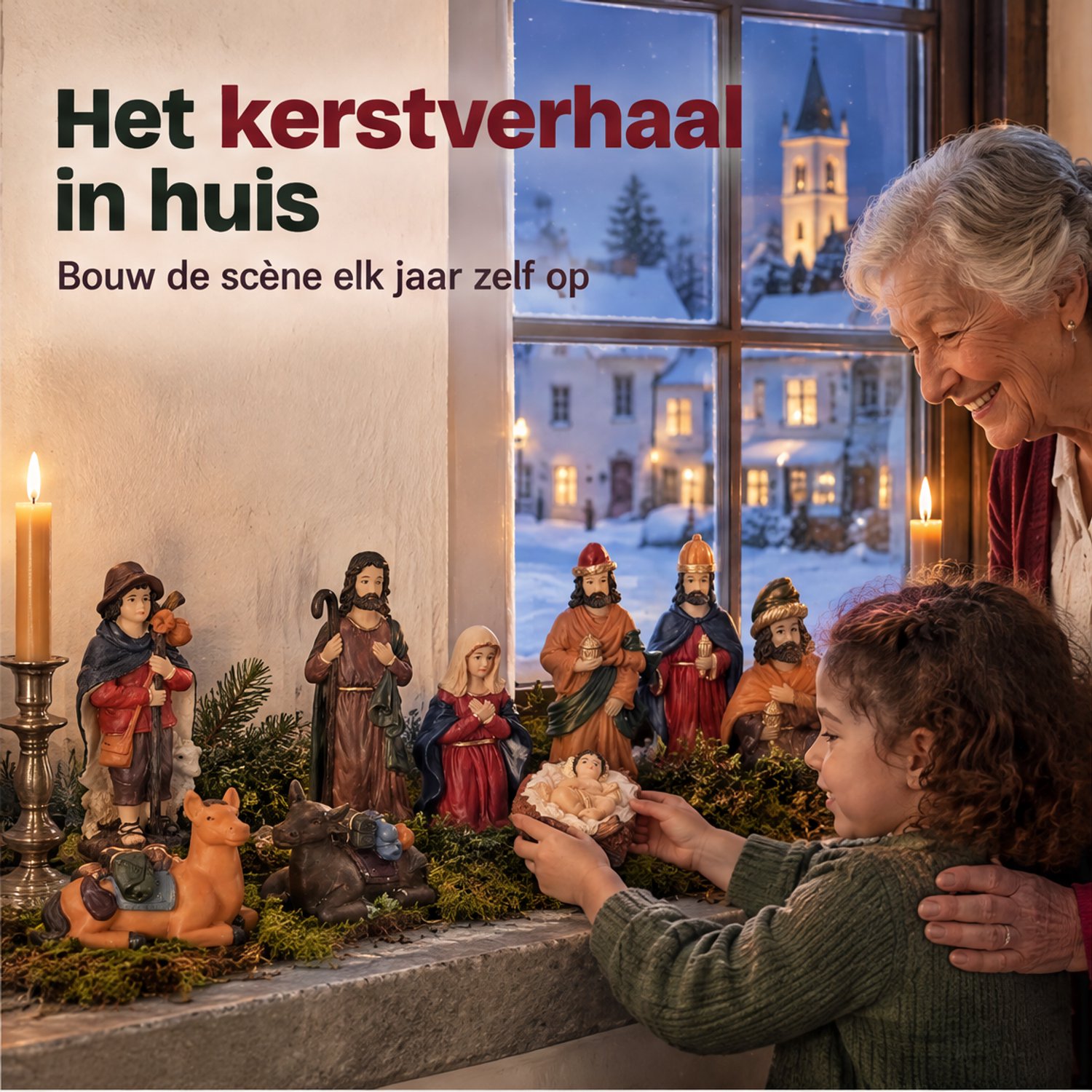 Levano Kerststal Figuren Set van 9 - 15 cm - Kerstversiering - Kerstdecoratie voor Binnen - Kerstfiguren voor Binnen - Kerstbeeldjes - Kerstbeelden - Kerstverhaal - Kerstkribbe - Kerst Figuurtjes – foto 3