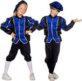 Wilbers & Wilbers - Pietenpakken - Vrolijk Pietje Blauw Pietenpak Kind Kostuum - Blauw - Maat 128 - Sinterklaas - Verkleedkleding