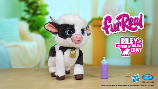 FurReal Riley de Koe - Interactieve pluchen knuffel