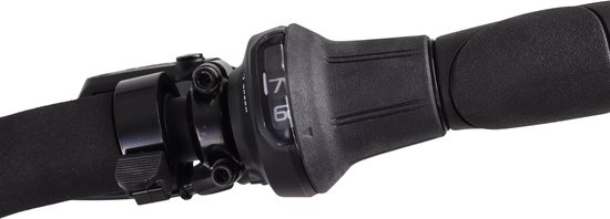 Crown Florence - Elektrische moederfiets - Elektrische damesfiets - Voorwielmotor - Hydraulische schijfremmen - 7 Versnellingen - 28 inch - 50 cm - Shiny Black — afbeelding 4