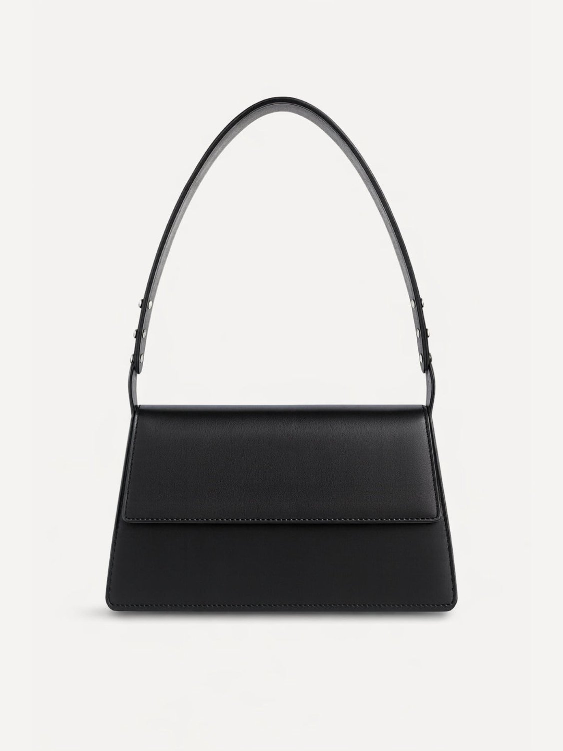 PURE Studios OPHELIA - Leren schoudertas - Deep Black