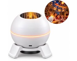 VHV - Magische Kerst Projector Nachtlicht - USB Sfeerverlichting met Roterend Kerstlandschap - LED Sfeerlamp voor Kinderkamer en Woonkamer - Kerstcadeau