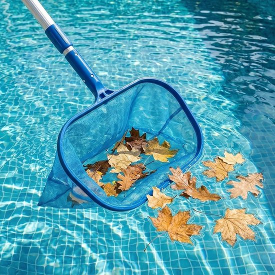 Zwembadschepnet met Telescoopsteel - Blauw - 126 x 39,5 x 35 cm - Compleet Reinigingsset voor Zwembad en Thermale Bad — afbeelding 3