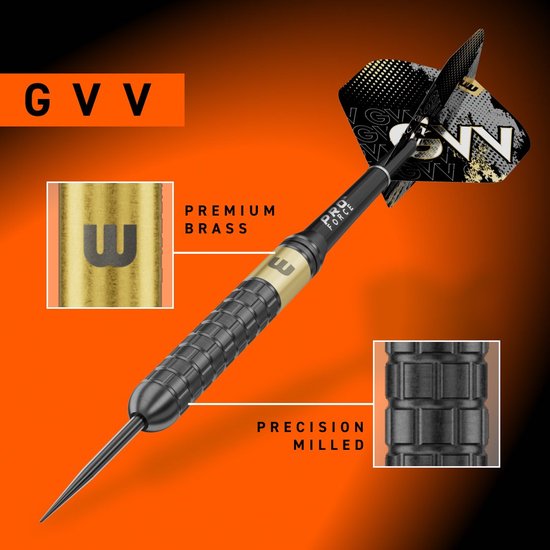 Winmau Gian van Veen Core Brass - Dartpijlen van Winmau — afbeelding 3