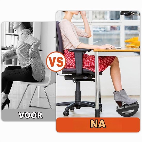 Voetensteun - Verstelbaar - 34 x 24,9 cm - Zwart — afbeelding 5