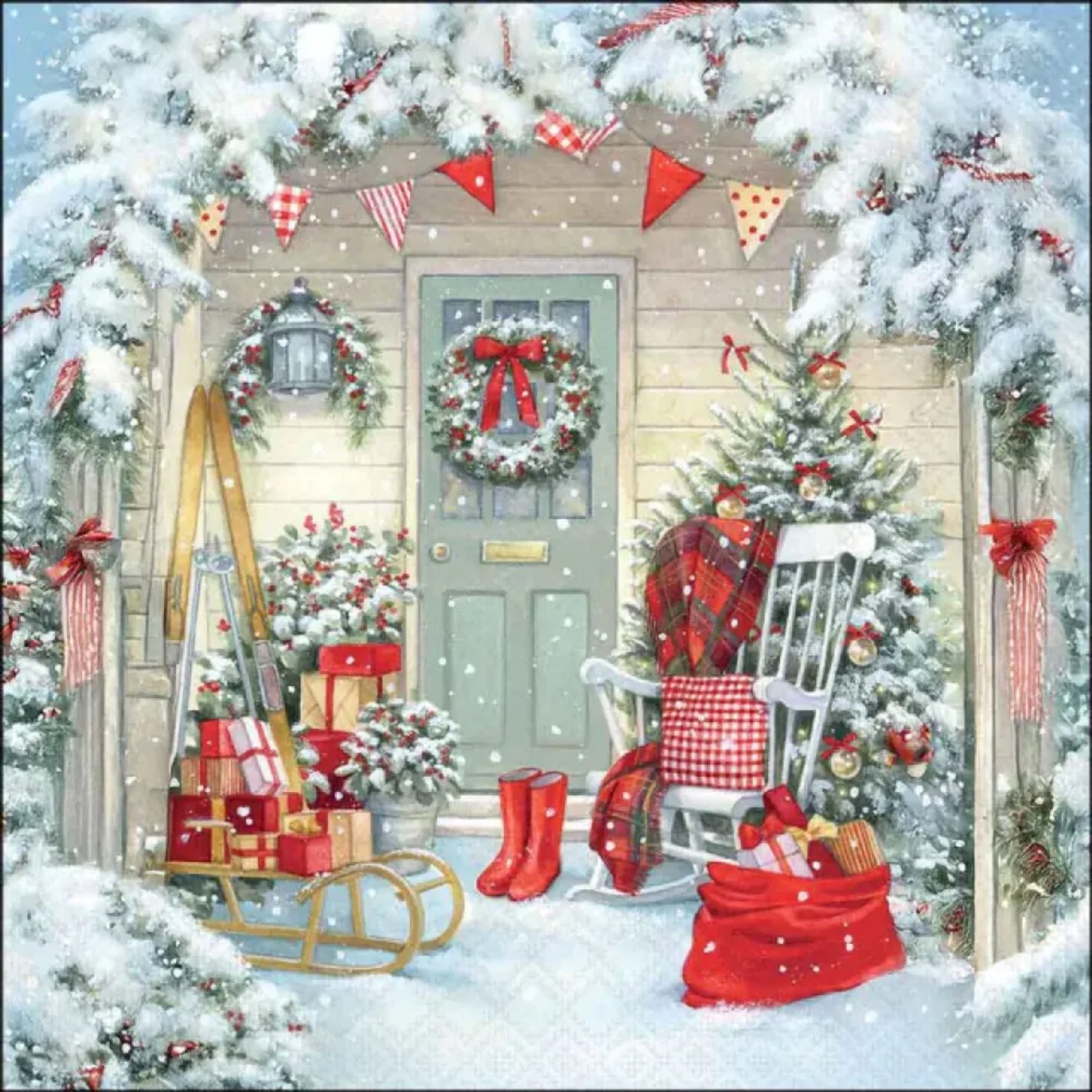 Servetten "Doorstep surprise" 33x33 cm