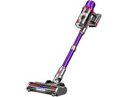 TONI HOMI® V8 Steelstofzuiger Draadloos – 550W – Kruimelzuiger – 3 Opzetstukken – Zonder Zak – Uitneembare Accu – Ledverlichting