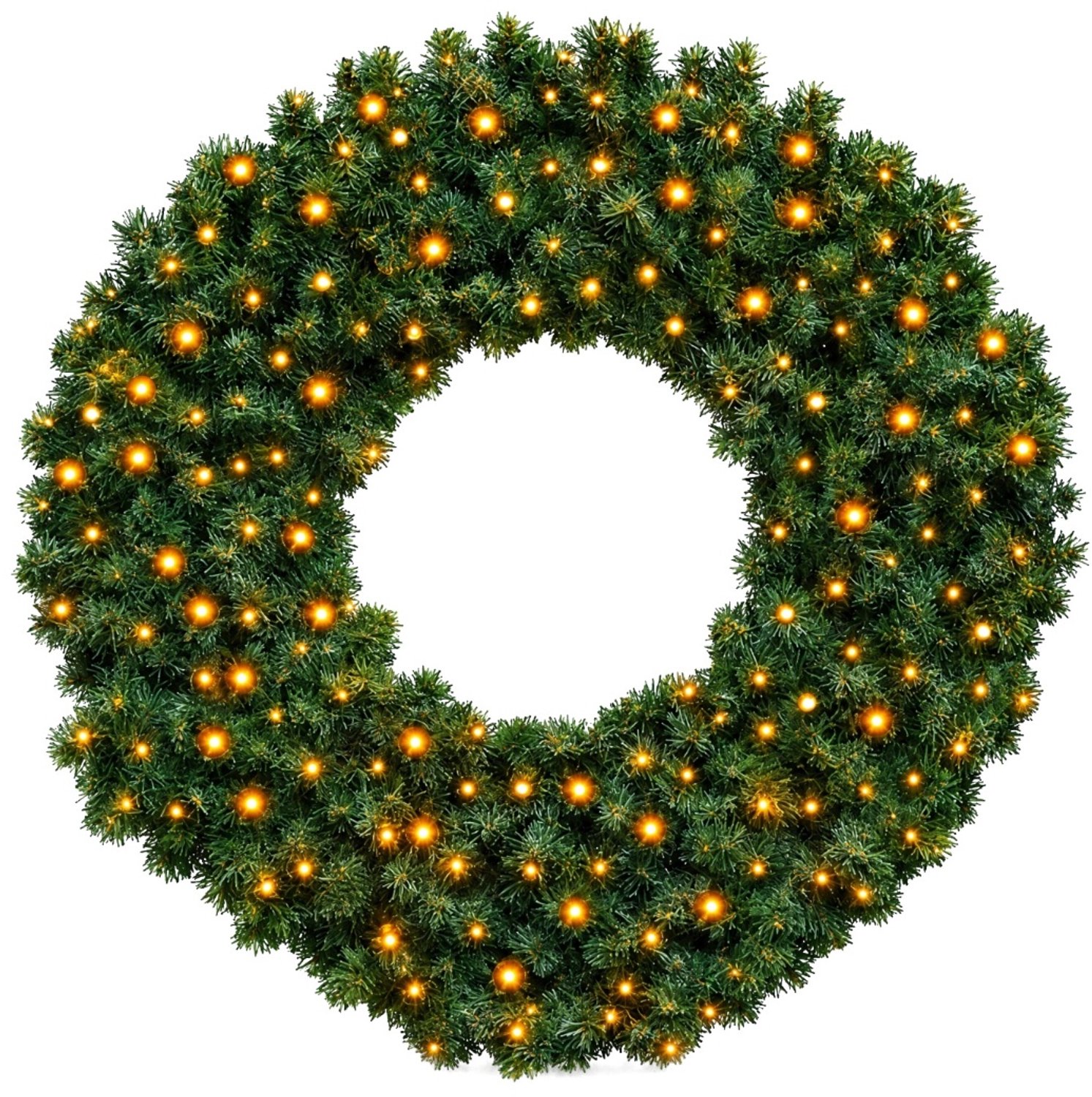 Blynx Kerstkrans met Verlichting Buiten - Ø 100 cm - 200 Klassiek Warm Witte LED Lampjes met Twinkle Effect - IP67 waterdicht - Koppelbaar - Incl. Startkabel