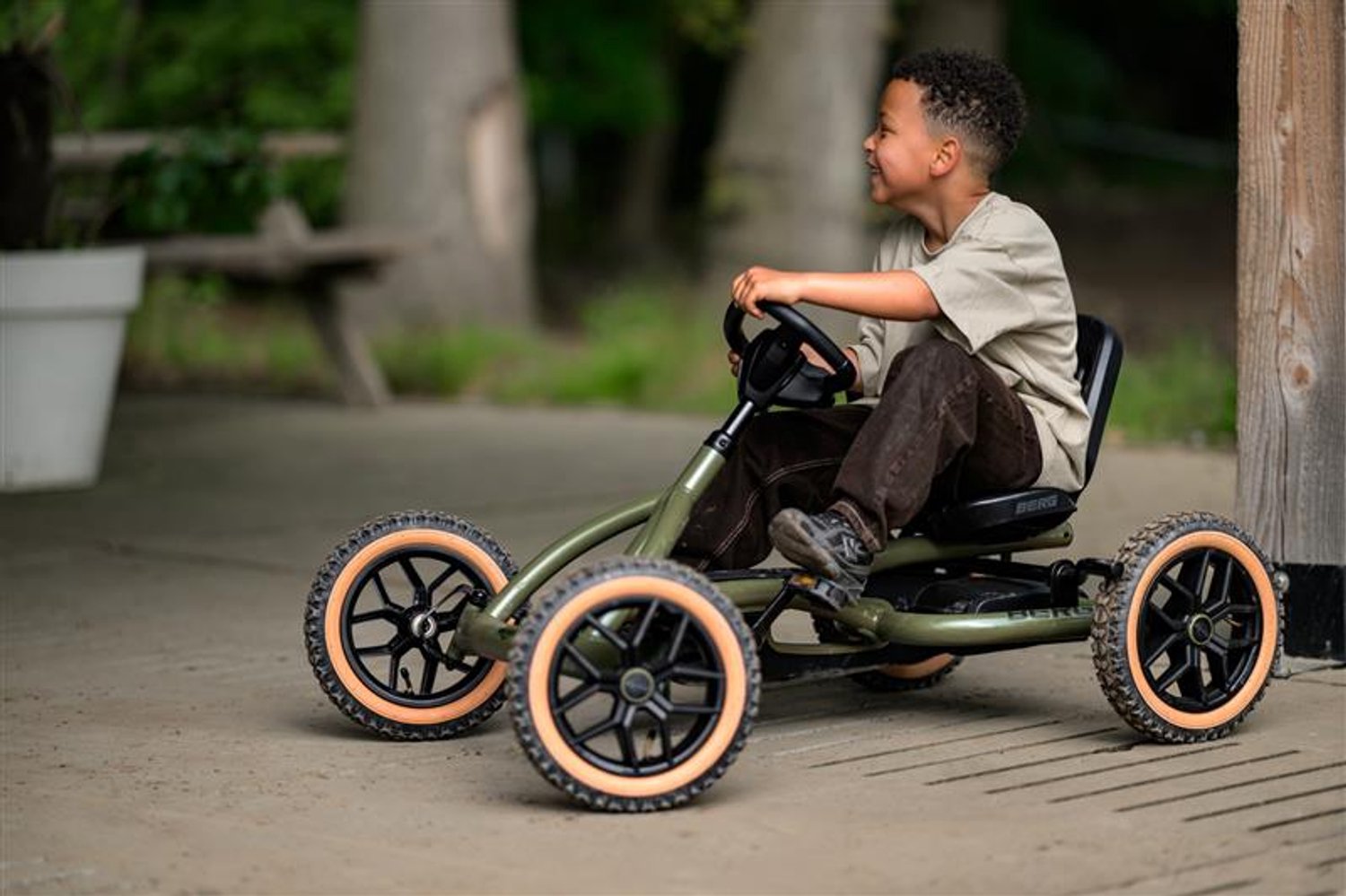 BERG Buddy Trail Green - 3+ Jaar - Verstelbare Stoel - Luchtbanden - Groen — afbeelding 4