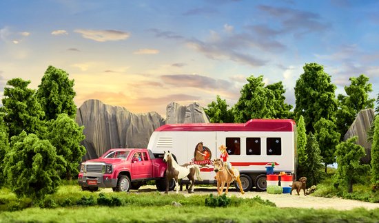 schleich HORSE CLUB Lakeside-truck met aanhangwagen 42705 — cadeau in Spellen & Speelgoed - foto 5