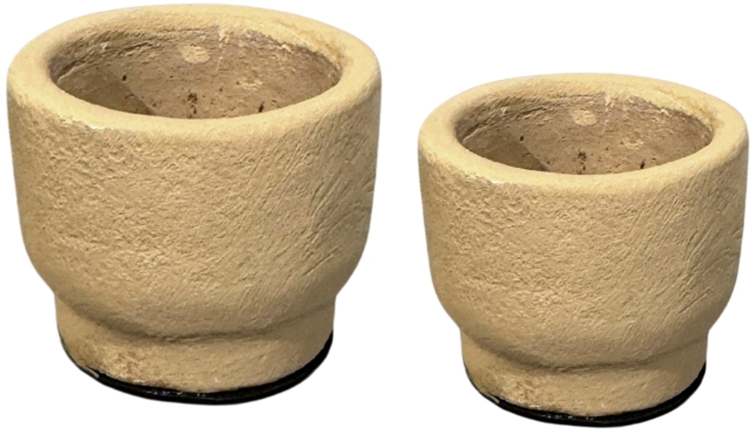 STILL Waxinelichthouder set - Theelicht – 6,5x6,5 en 5,5x6,5 cm - Butter