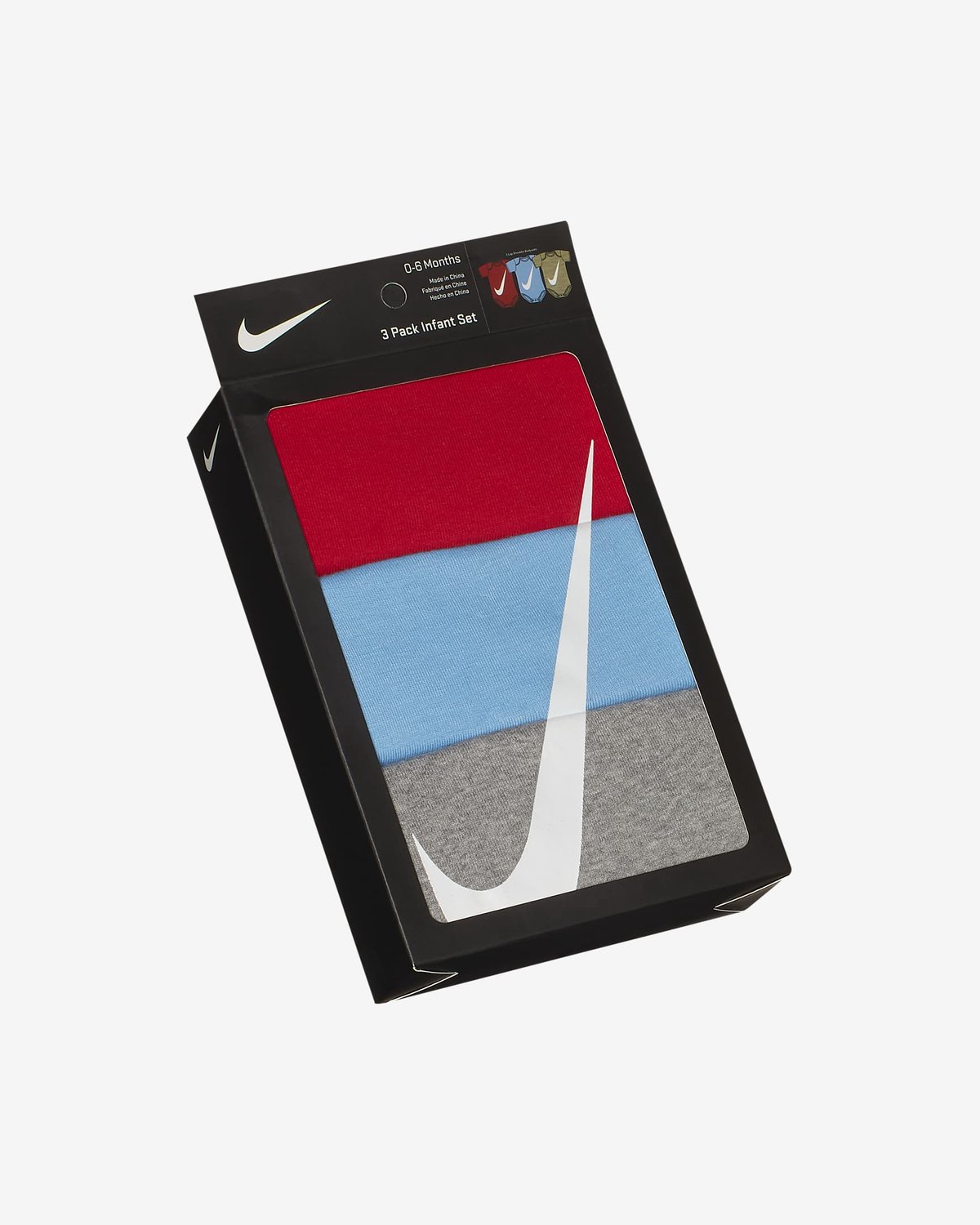 Nike Baby Bodysuits 3-pack Rompertjes maanden University / – Baby Jongens Kledingset Rood