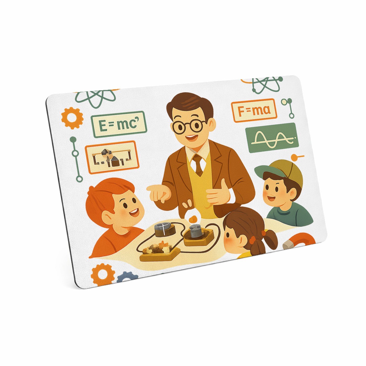 Mr Cadeautjes MDF magnetische fotolijst 28 x 19 - design Een vrolijke docentengebruikte schoolposter met een andere v | cadeau Wit