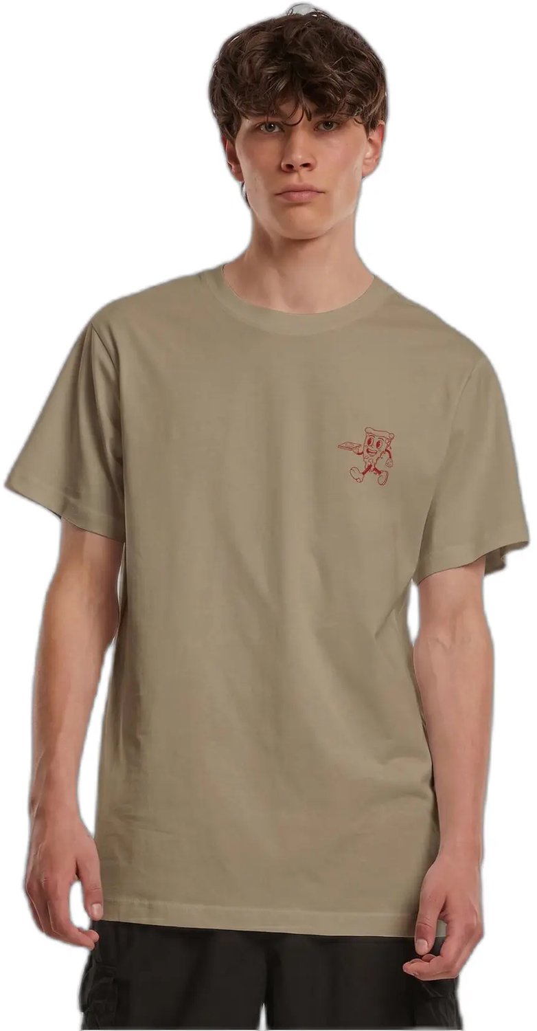 T-shirt Urban Classics Pizza Plain Groen