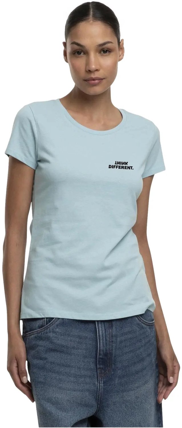 T-shirt dames Urban Classics Think Basic Oceaanblauw