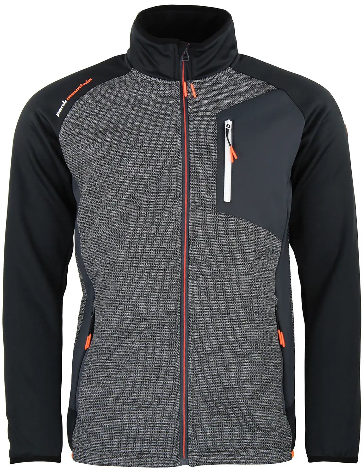 Fleece jacke Peak Mountain Cerin Zwart