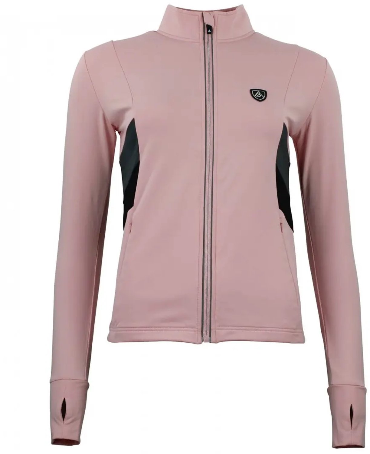 Dames-T-shirt met doorlopende rits 1st skin Peak Mountain Roze