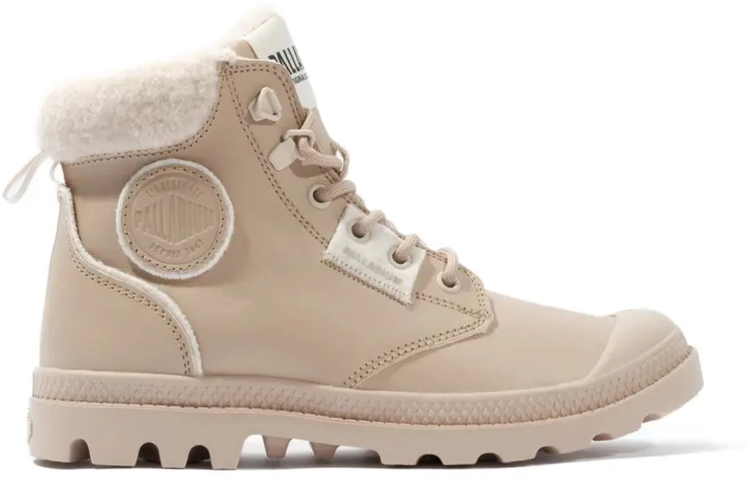 Dames sneakers Palladium Pampa Hi Snow Warm Bruin