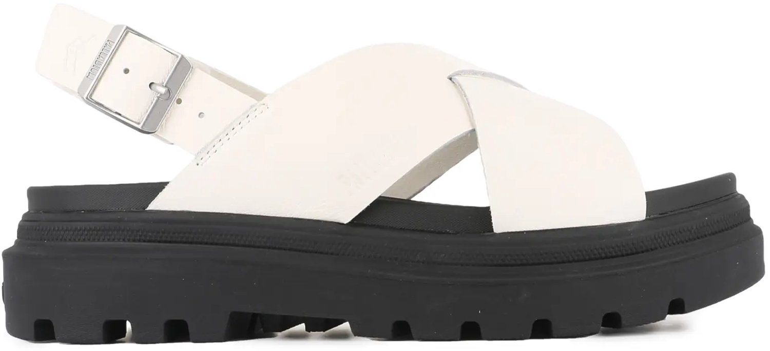 Dames sleehakken Palladium Pallacruise Crossed Wit