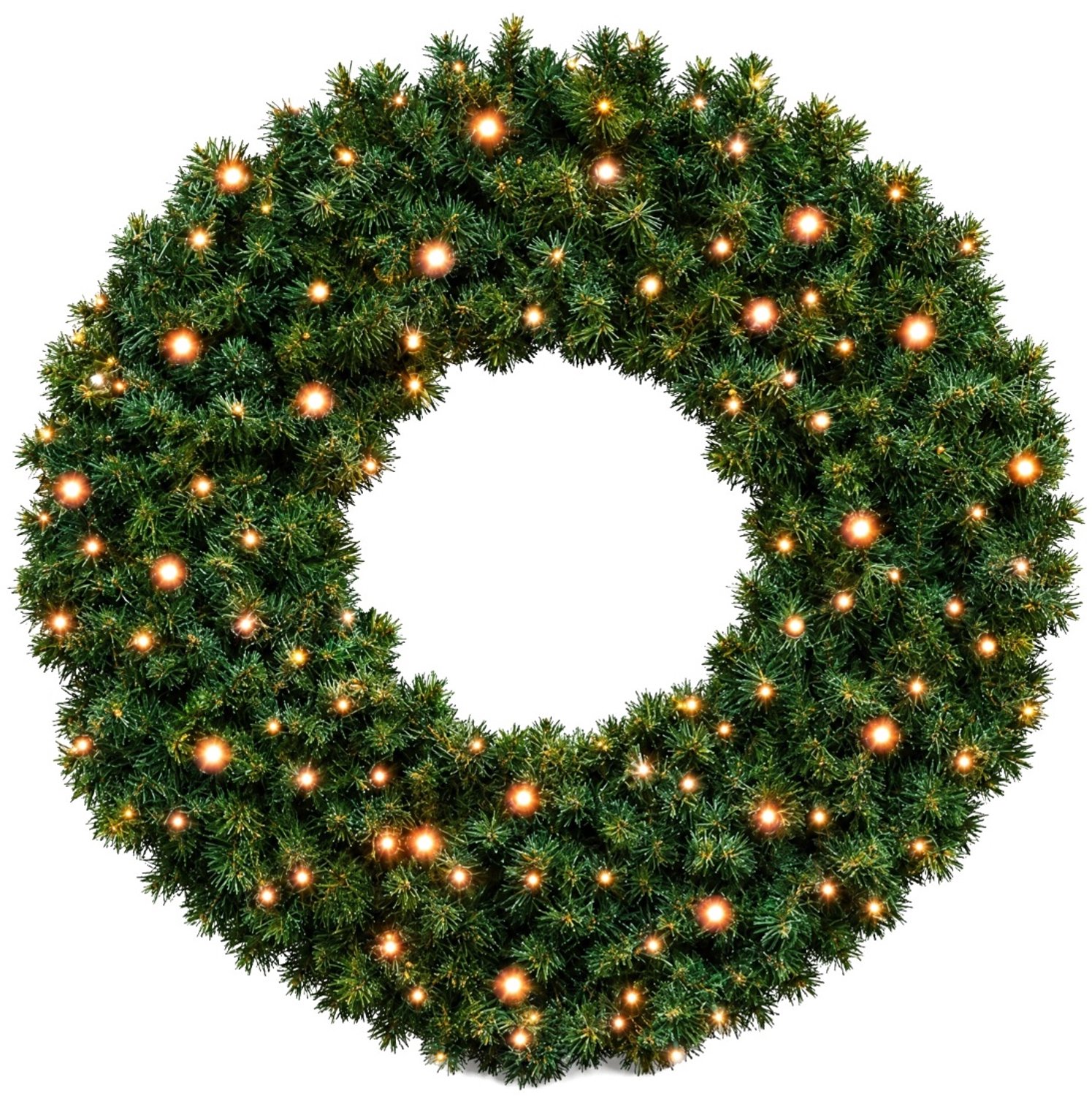 Blynx Kerstkrans met Verlichting Buiten - Ø 100 cm - 140 Modern Warm Witte LED Lampjes - IP67 waterdicht - Koppelbaar - Incl. Startkabel