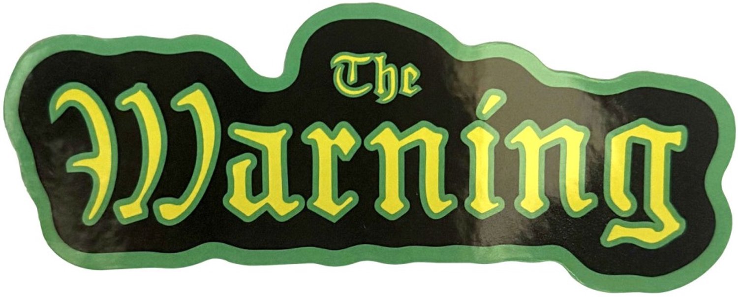 The Warning - Logo Sticker - Zwart/Multicolours