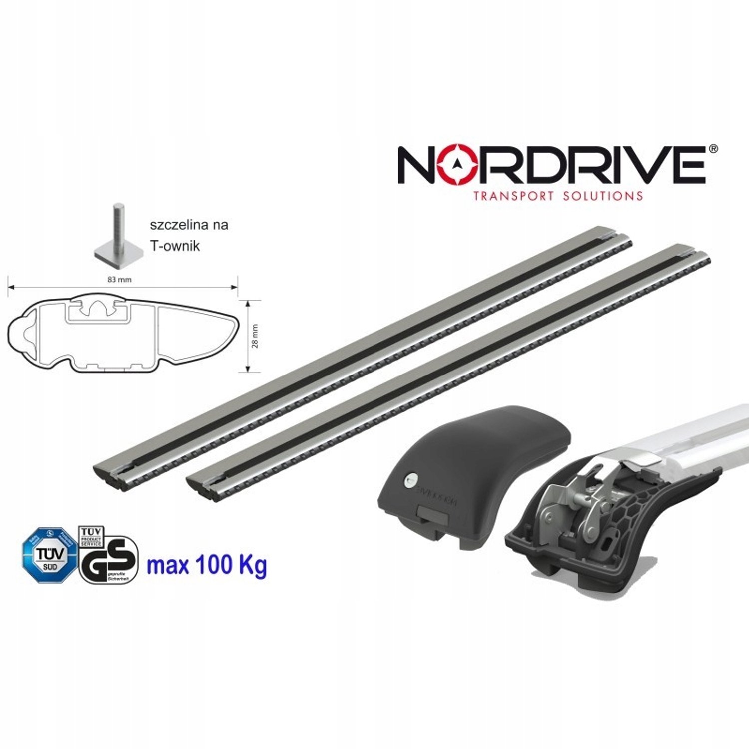 Merkloos Dakdragerset voor Volkswagen ID.4 (vanaf 11/2020) - Aluminium