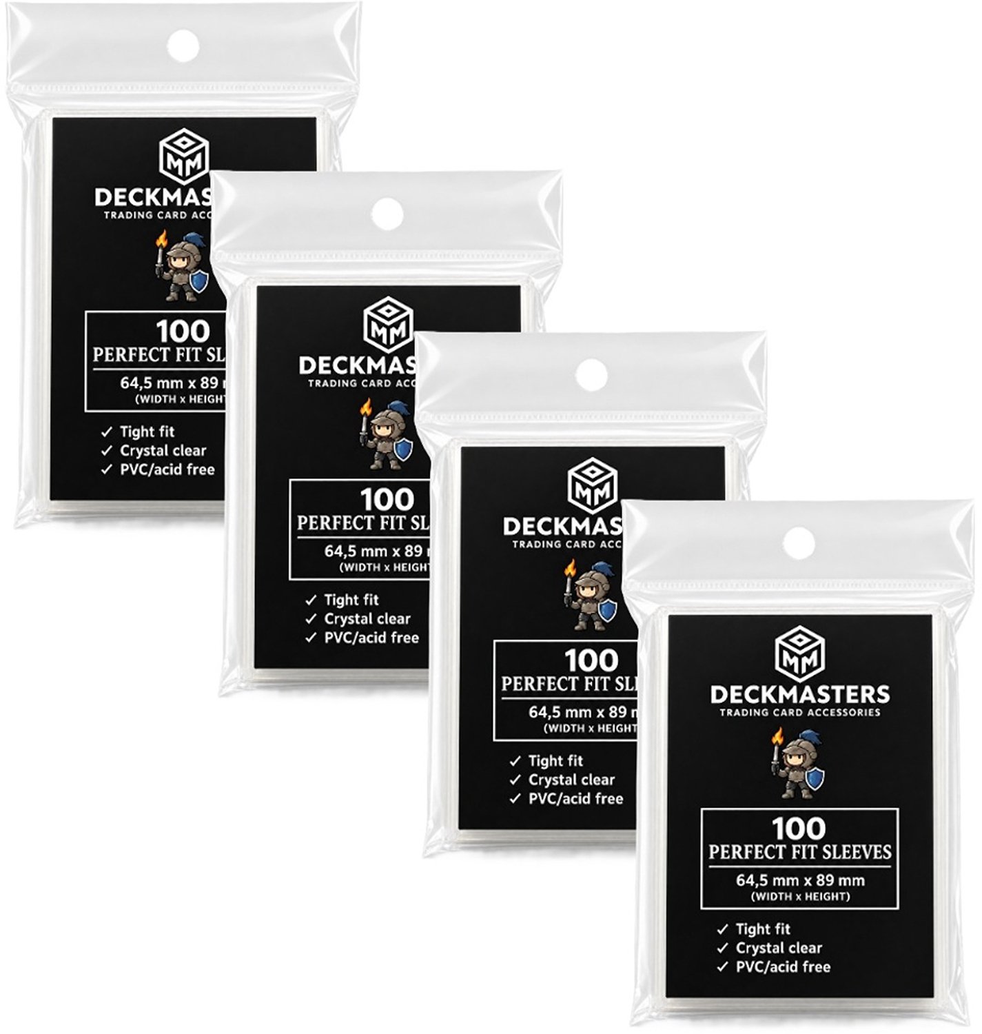 Deckmasters® - Perfect Fit Sleeves – 400 Inner Sleeves – 64,5 x 89 mm