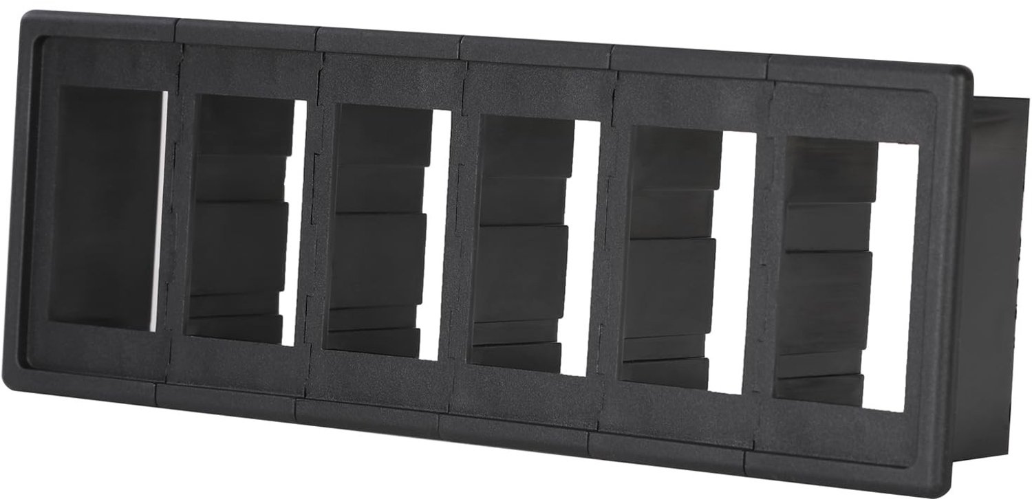 Slot Rocker Switch Paneel - Off-Road Voertuigen - Voor auto en boten - Geschikt voor 6 schakelaars - Robuuste schakelaars - Geschikt voor...