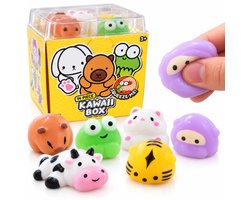Squishy speelgoed - Kawaii Mochi Sushi Box 14 Stuks - Groot Fidget Pakket en Knijpspeelgoed