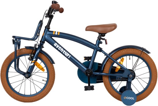 Aventuri 2Cool 3.0 Jongensfiets 16 Inch - Kinderfiets voor 4 tot 6 Jaar - 100-115 cm - Met Zijwieltjes - Blauw — afbeelding 3