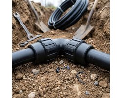 20mm Polyethyleen Elleboog - AENOR Gecertificeerd