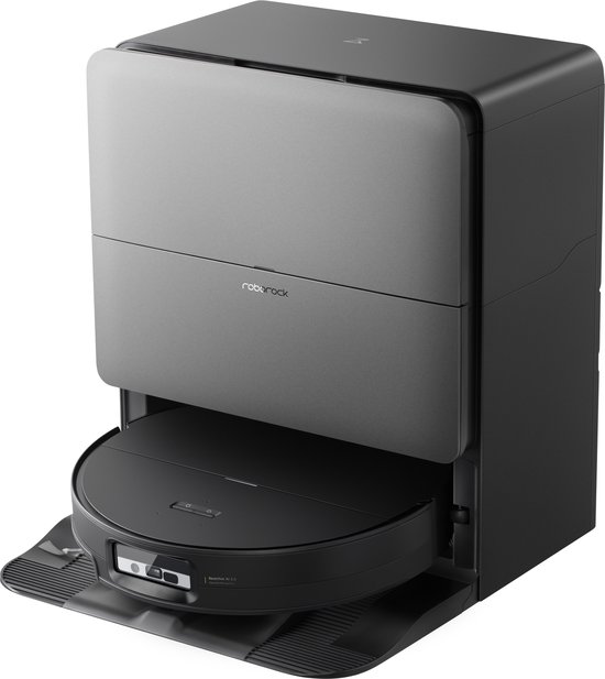 Roborock Saros 20 Sonic–Robotstofzuiger Met Dweilfunctie-VibraRise 5.0 dweilsysteem 4000 Trillingen/min-Digitale motor 36000 Pa&dubbel antiklitsysteem-AdaptiLift Chassis 3.0-Reactieve AI 3.0 obstakelherkenning-Pakt moeiteloos dikke tapijten aan,Zwart