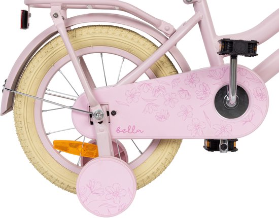 Aventuri Bella 3.0 Meisjesfiets 14 Inch - Kinderfiets voor 3 tot 5 Jaar - 95-110 cm - Met Zijwieltjes - Roze — afbeelding 3