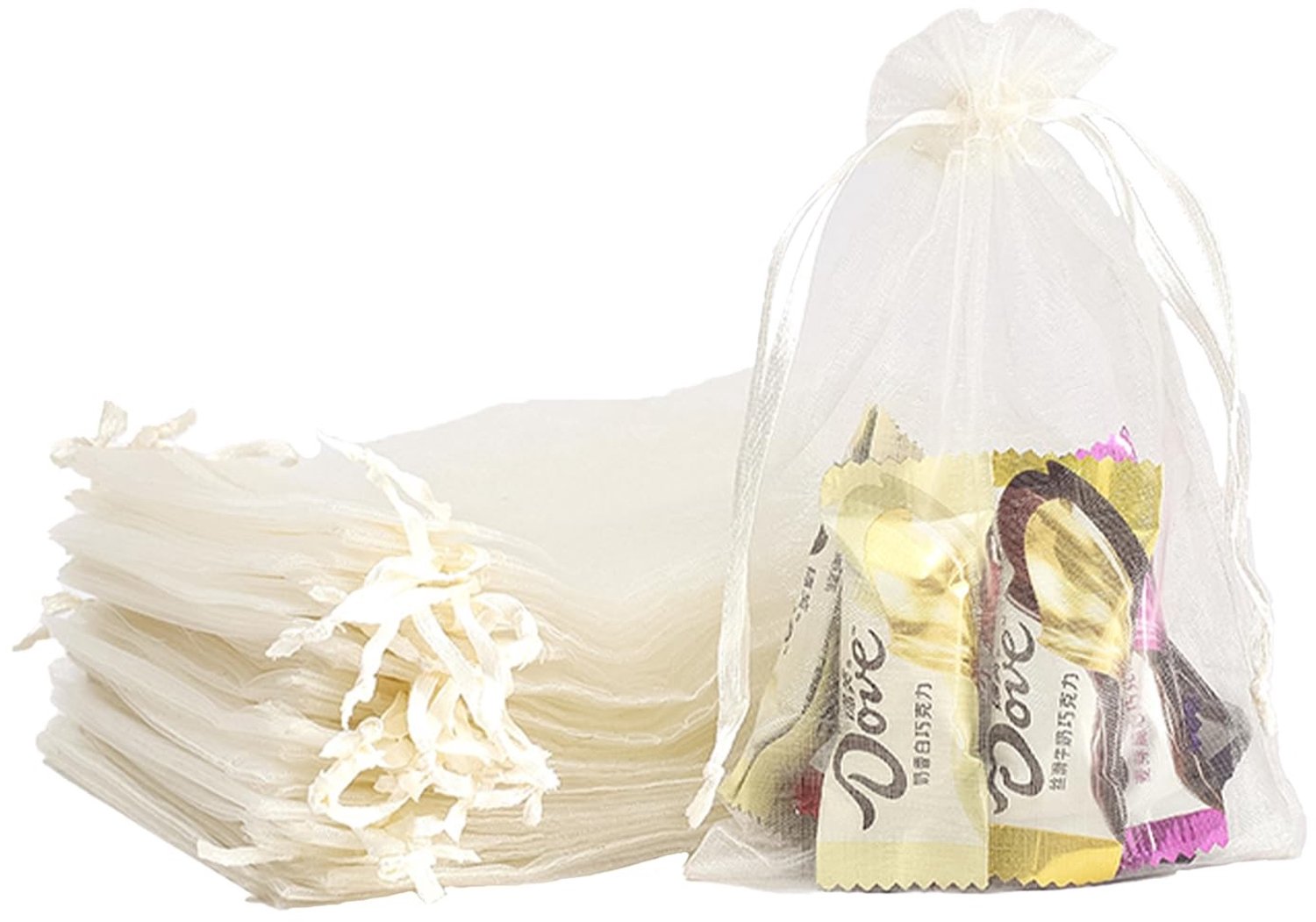 Set van 100 Organza Gift Bags voor Diverse Gelegenheden