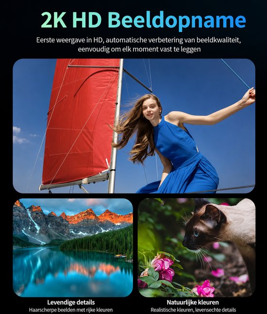 Camerabril - AI Bril met Camera - AI Smart Glasses met Camera – Met App - Slimme Bril met AI Assistent, Live Vertaling, Beeldherkenning, Foto & Video, Spraakbediening en WiFi – Zwart — afbeelding 3