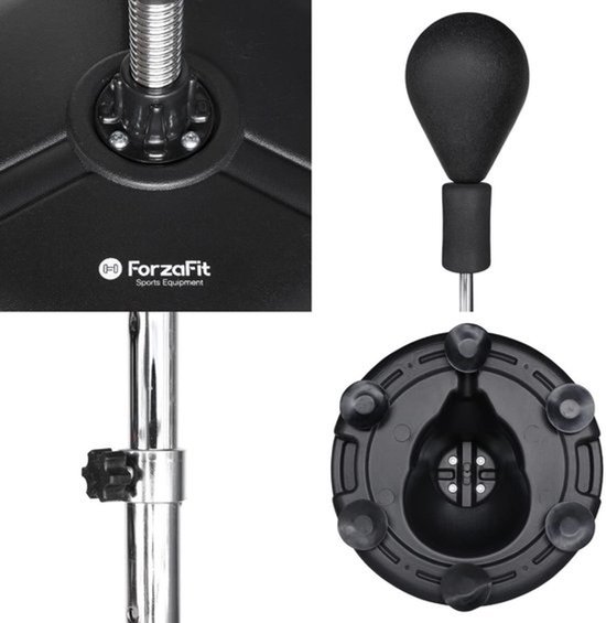 Voetenzak Verstelbaar 120-160 cm - 5,8 kg Gewicht - PU Schuim - Zwart - Bokszak Bokstrainer — afbeelding 2