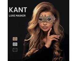 Verfijnd Venetiaans Masker voor Mannen en Vrouwen, Set van 2, Luxe Bal Masquerade Kostuum, Zwart/Goud/Zilver Kant, Feestmasker voor Carnaval en Themafeesten