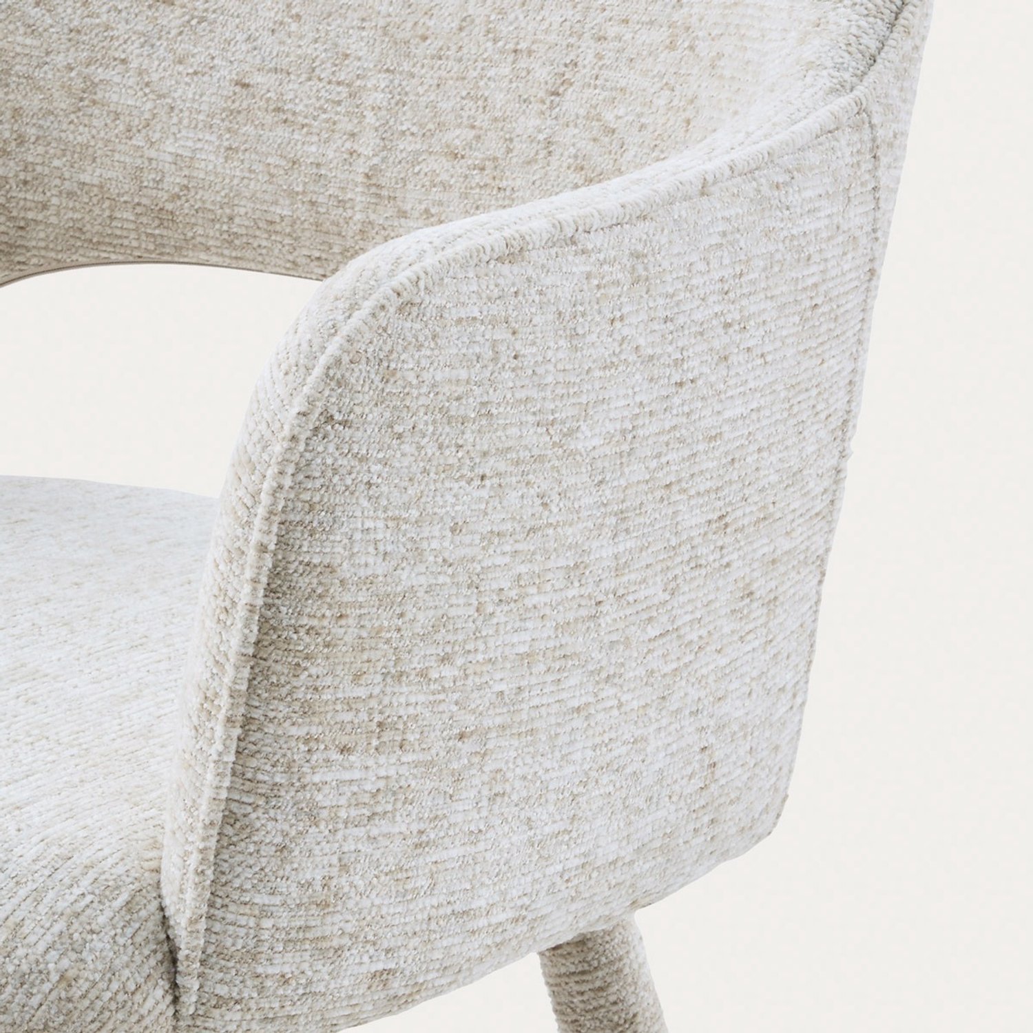HOMLA Chair - CONTE - in fabric beige - 55x62x85 cm - 774881