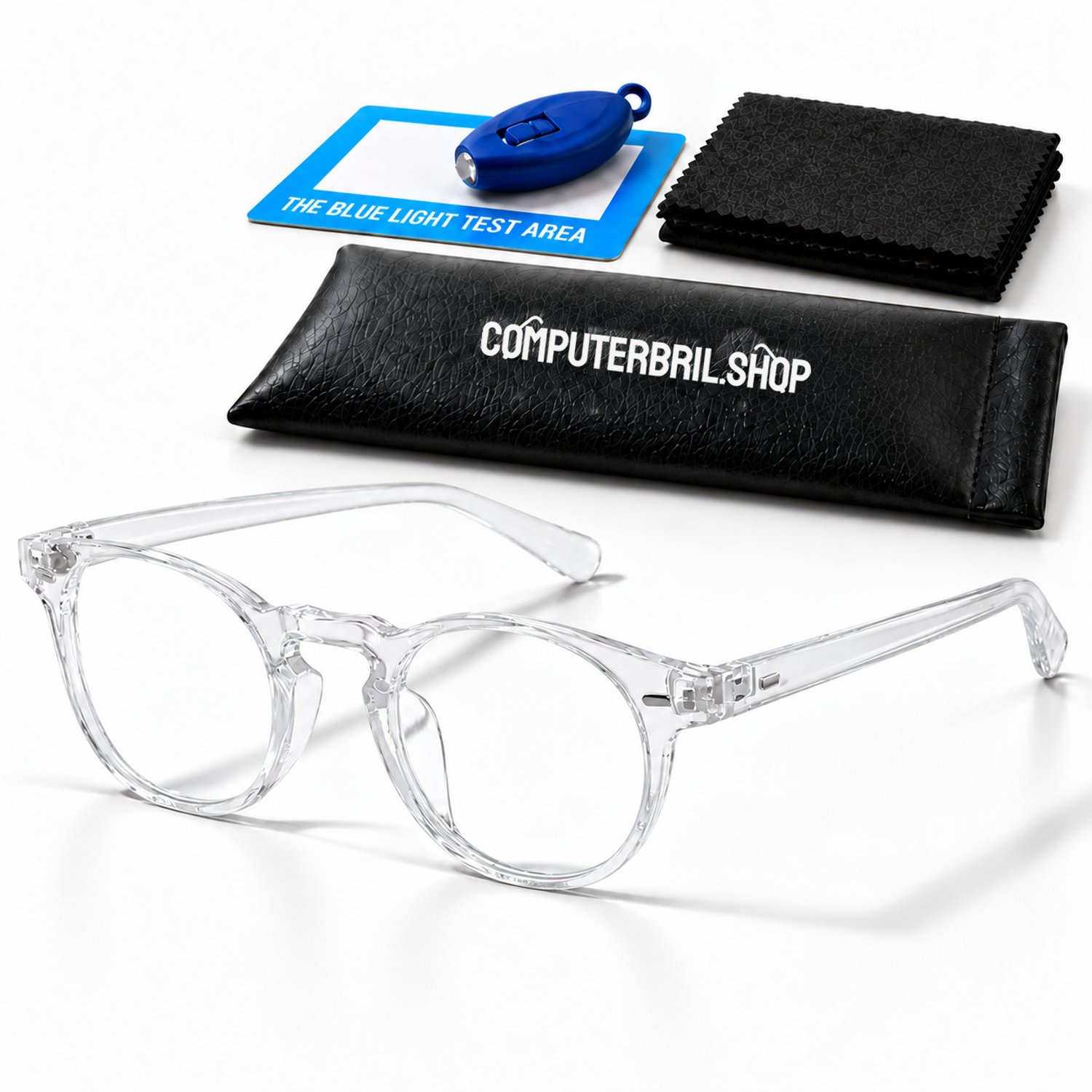 Vintage Stijl Computerbril Zonder sterkte - Transparant montuur - Blauw Licht Filter Bril - Blue Light Glasses - Beeldschermbril - Anti blauw licht - Gaming Bril - Vermoeide ogen - Hoofdpijn - Bril Computer/TV Scherm - Computer Bril